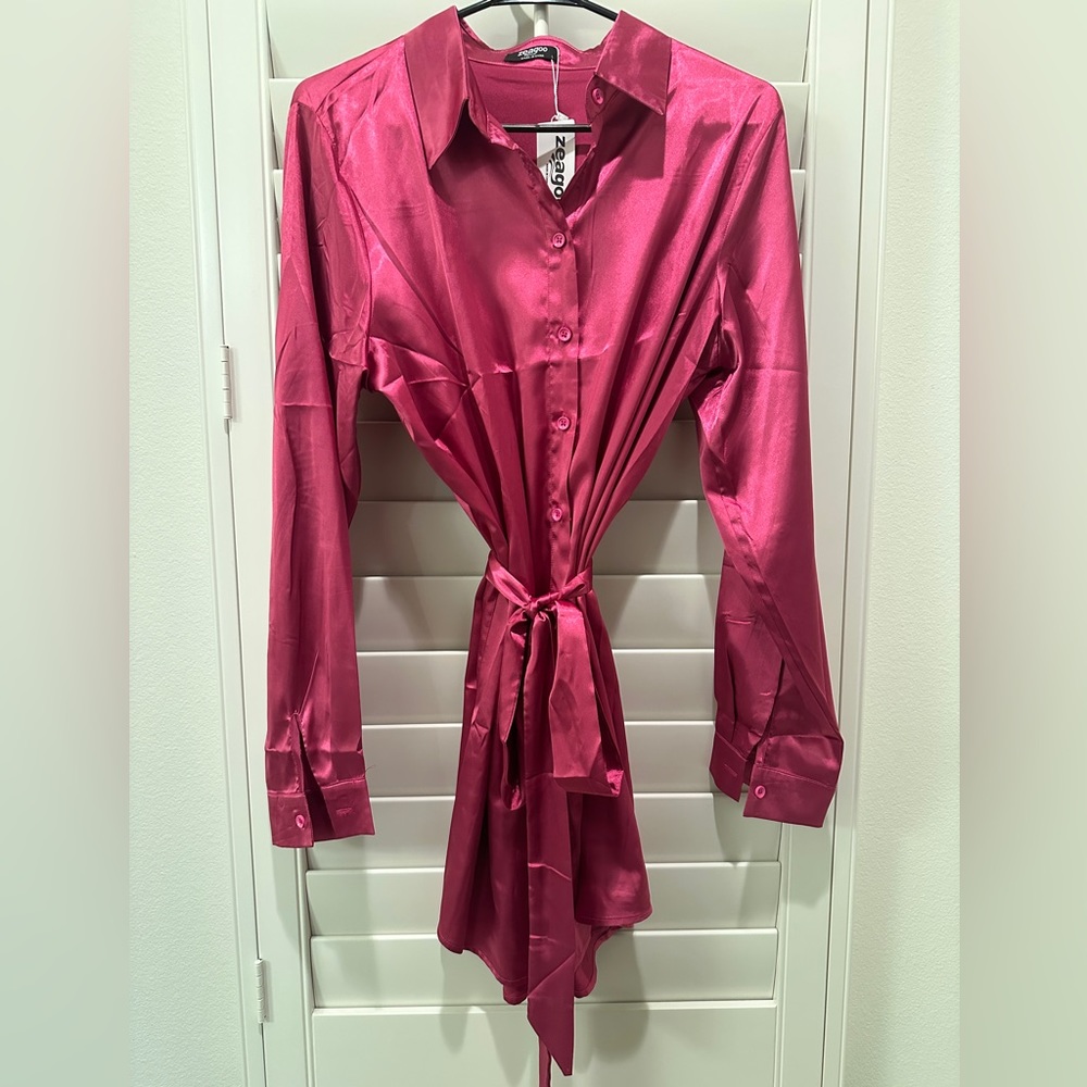 Button down shirt dress